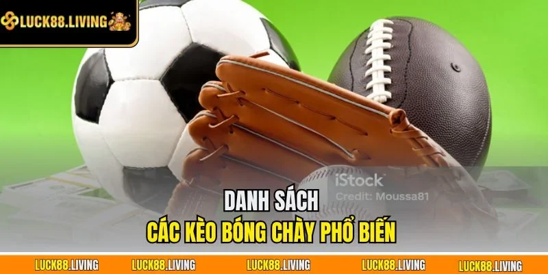 Danh sách các kèo bóng chày phổ biến 